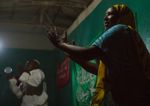 Sufi people go into a trance, Harari region, Harar, Ethiopia