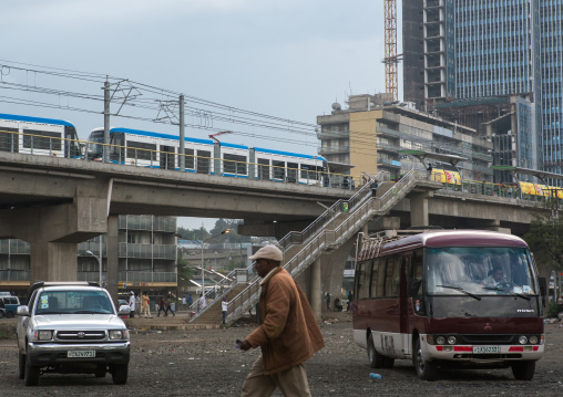 Ethiopian railways constructed by china, Addis abeba region, Addis ababa, Ethiopia