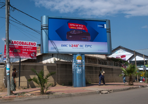 Billboard for dstv satellite box, Addis abeba region, Addis ababa, Ethiopia