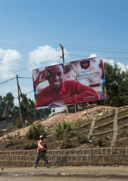 Billboard advertisement for ethio-turkish school, Addis abeba region, Addis ababa, Ethiopia