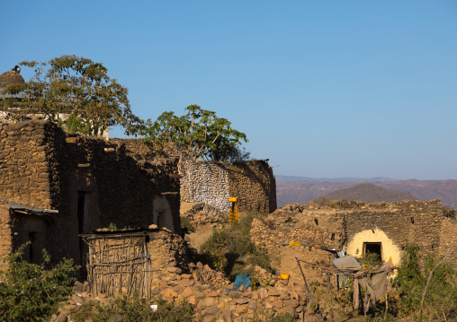 Traditional Argoba stone houses village, Harari Region, Koremi, Ethiopia