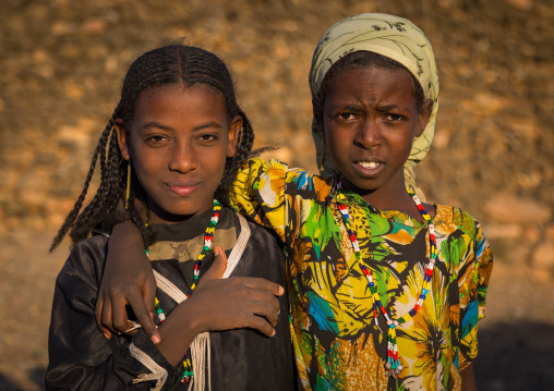 Portrait of two Argoba girls, Harari Region, Koremi, Ethiopia