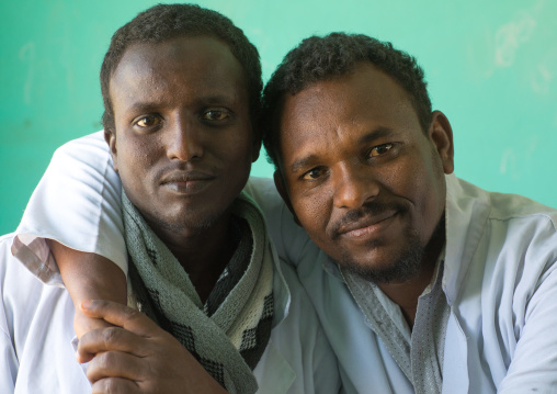 Portrait of ethiopian teachers in a primary school, Afar region, Semera, Ethiopia
