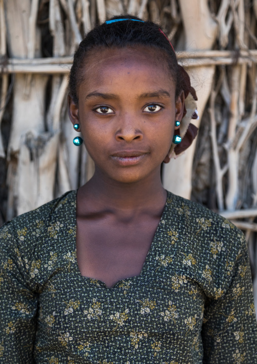 Portrait of an Amhara girl, Amhara region, Weldiya, Ethiopia