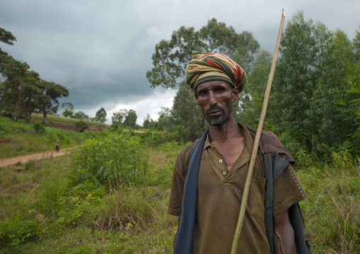 Wollo man in benko area, Ethiopia