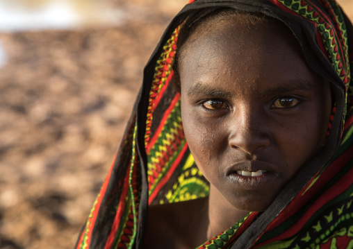 Portrait of a Borana tribe girl, Oromia, Yabelo, Ethiopia