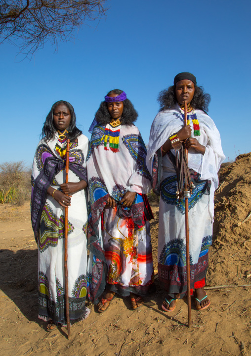 Borana tribe women during the Gada system ceremony, Oromia, Yabelo, Ethiopia