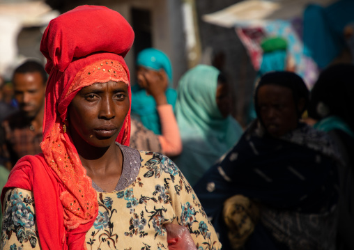 Portrait of an harari woman, Harari region, Harar, Ethiopia