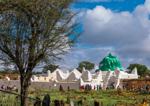 Cemetery in front of the shrine which hosts the tomb of sufi Sheikh Hussein , Oromia, Sheik Hussein, Ethiopia