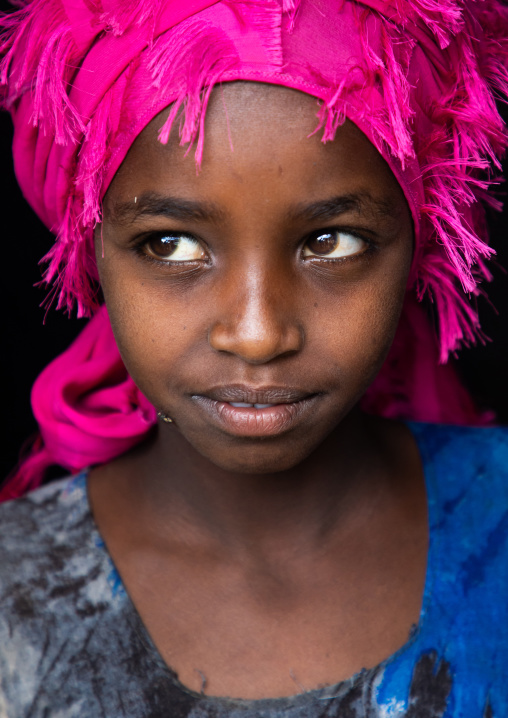 Portrait of an oromo girl, Oromia, Sheik Hussein, Ethiopia