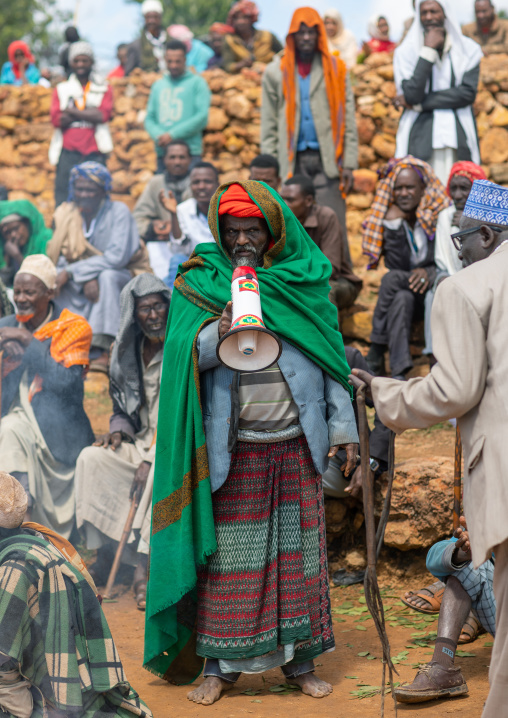 Oromo pilgrims in the shrine of sufi Sheikh Hussein , Oromia, Sheik Hussein, Ethiopia