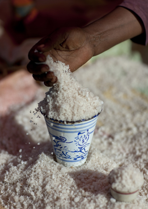 Salt from lake assal in djibouti, Tepi village, Ethiopia