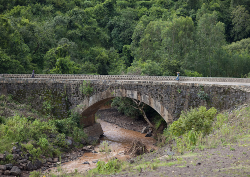 Stone bridge over a river, Ethiopia