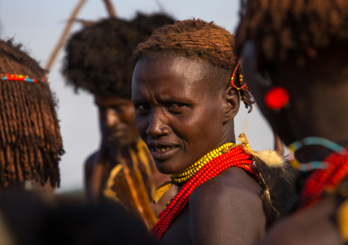 Dimi ceremony in the Dassanech tribe to celebrate circumcision of teenagers, Turkana County, Omorate, Ethiopia
