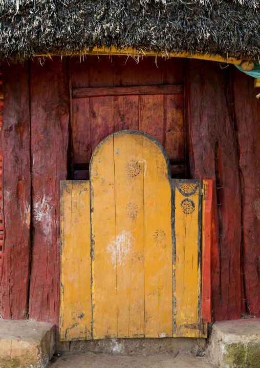 Gurage traditional wooden door, Gurage Zone, Butajira, Ethiopia