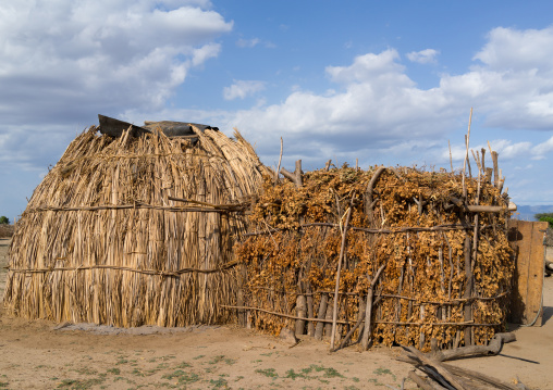 Erbore tribe thatched hut, Omo valley, Murale, Ethiopia