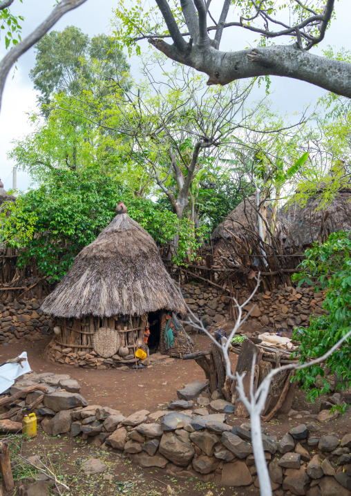 Konso tribe traditional house, Omo valley, Konso, Ethiopia