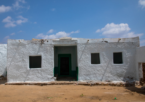 White mosque in a muslim holy site, Harari Region, Harar, Ethiopia