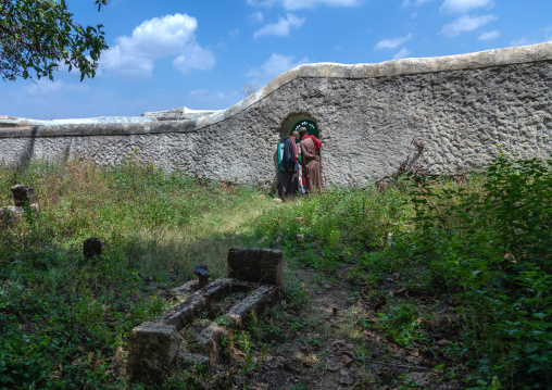 Old cemetery inside a muslim holy site, Harari Region, Harar, Ethiopia