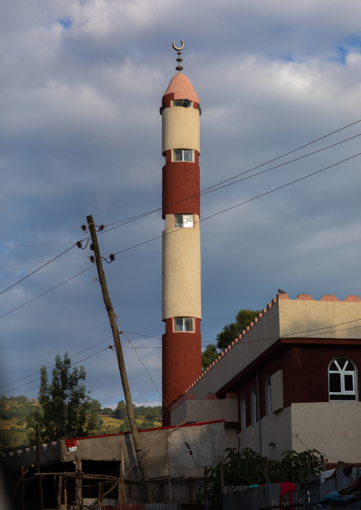 Minaret of a mosque, Oromia, Jimma, Ethiopia