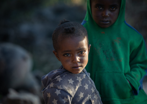 Ethiopans children portrait, Amhara region, Weldiya, Ethiopia
