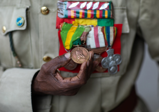 Veteran medals from the italo-ethiopian war, Addis Abeba region, Addis Ababa, Ethiopia