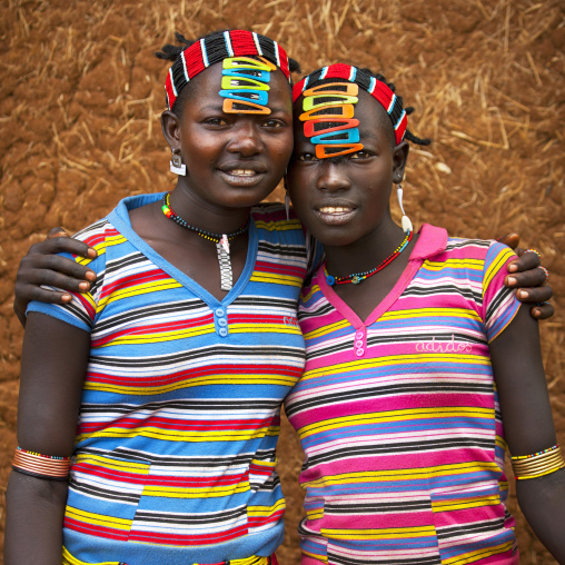 Bana Tribe Girls, Key Afer, Omo Valley, Ethiopia
