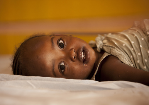 Mingi baby rescued in omochild foundation, Jinka, Omo valley, Ethiopia