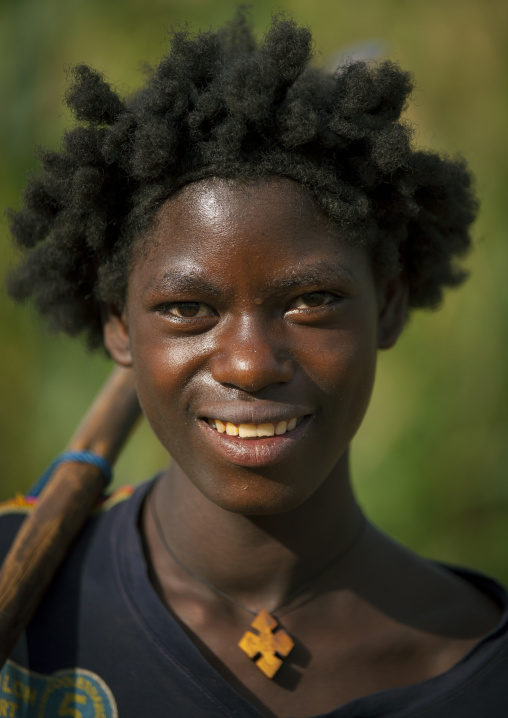 Darashe tribe woman with traditional hairstyle, Omo valley, Ethiopia