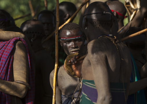 Bodi Tribe People Celebrating The Kael Ceremony, Hana Mursi, Omo Valley, Ethiopia