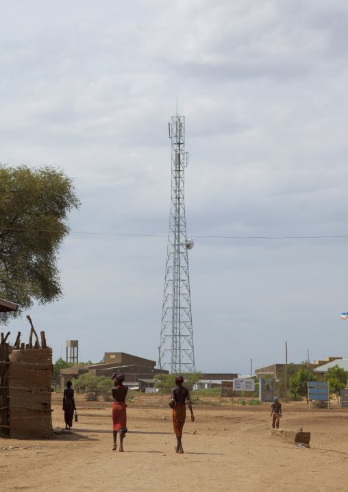 Mobile Phone Antenna, Omorate, Omo Valley, Ethiopia
