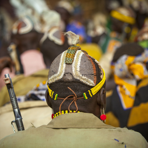 Dassanech Tribe Warrior With His Gun, Omorate, Omo Valley, Ethiopia