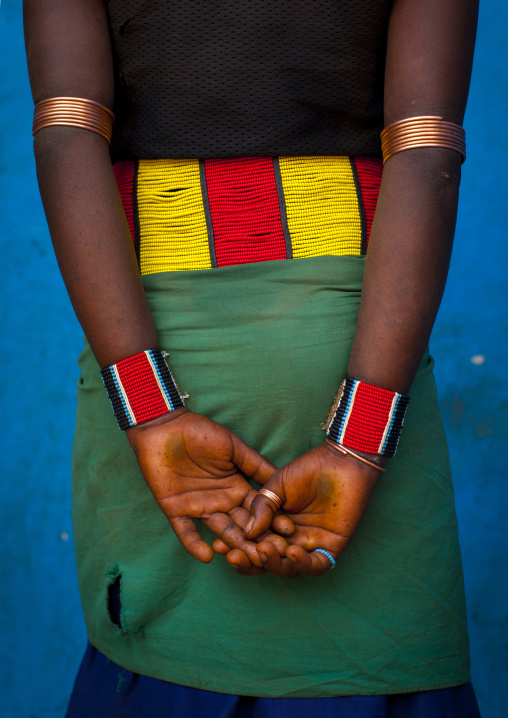 Back Of A Hamer Woman, Dimeka, Omo Valley, Ethiopia