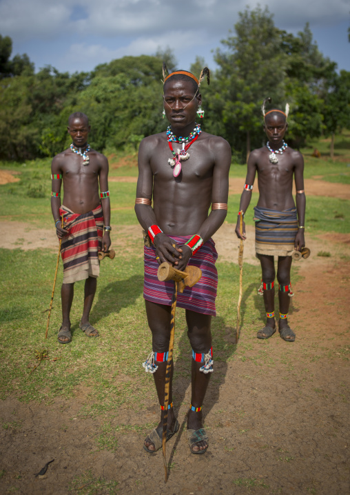 Bana Tribe Whipper Men, Key Afer, Omo Valley, Ethiopia