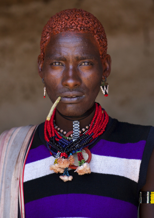 Hamer Man With Red Hair,turmi, Omo Valley, Ethiopia