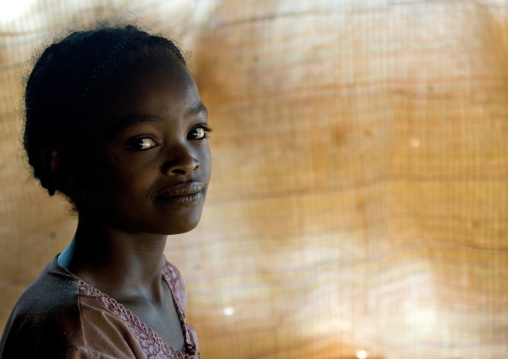 Portrait Of A Guji Tribe Girl, Konso, Omo Valley, Ethiopia