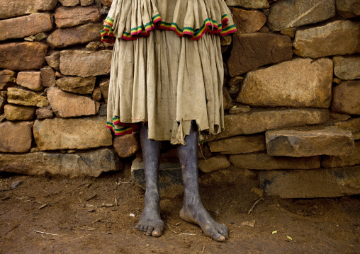 Traditional Konso Tribe Skirt, Omo Valley, Ethiopia