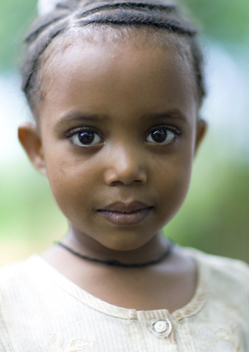 Portrait of a cute little girl, Addis ababa, Ethiopia