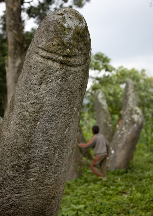 Phallic shaped steles in gedeo area, Ethiopia