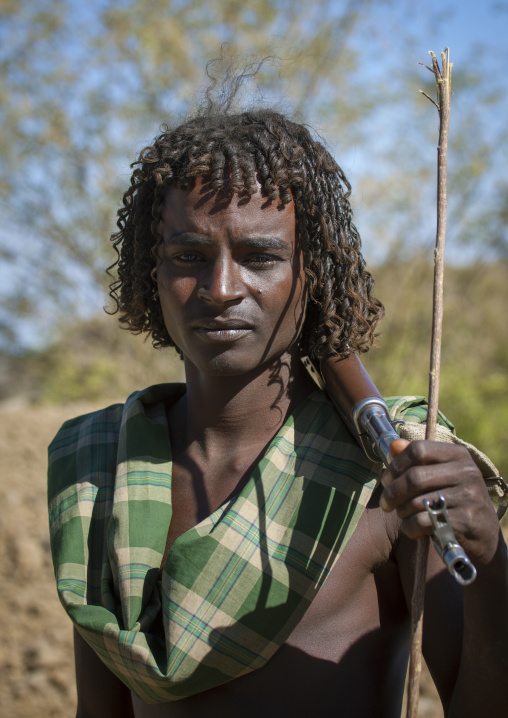 Afar tribe warrior, Assaita, Afar regional state, Ethiopia