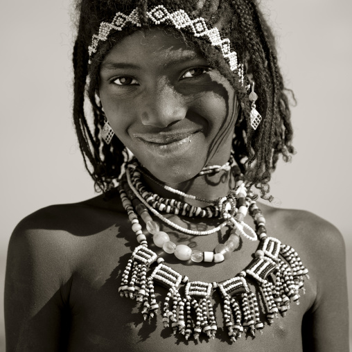 Afar tribe girl, Assaita, Afar regional state, Ethiopia