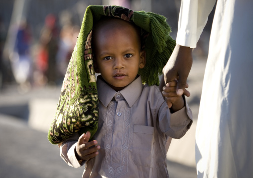 Kid at aid el kebir celebration, Assaita, Afar regional state, Ethiopia