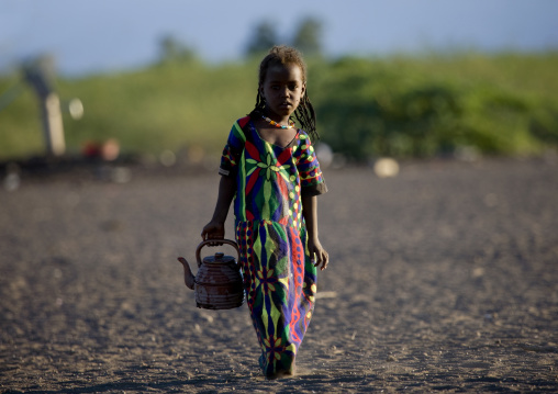 Young girl bringing water, Assaita, Afar regional state, Ethiopia