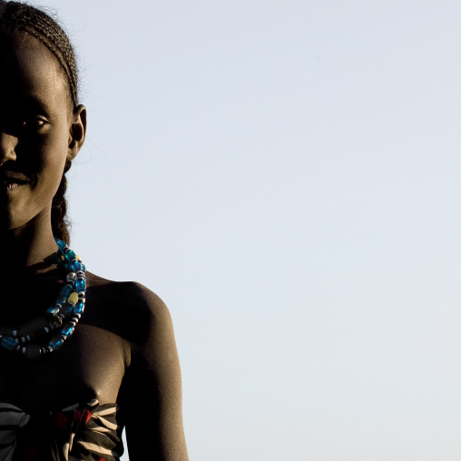 Young afar tribe girl, Assaita, Afar regional state, Ethiopia