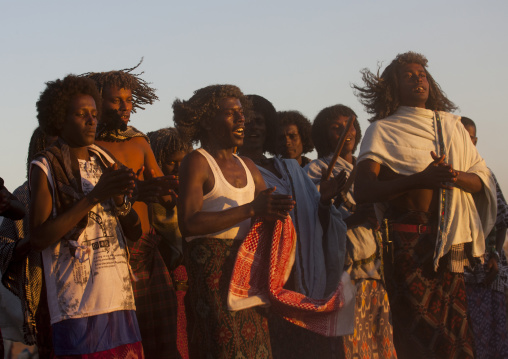 Afar tribe men, Assaita, Afar regional state, Ethiopia