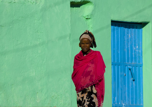 Woman Walking In The Street, Harar, Ethiopia