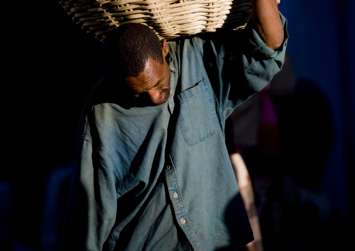 Man Carrying Basket, Harar, Ethiopia