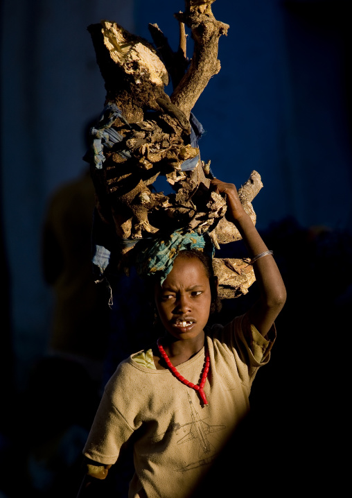 Woman Carrying Wood, Harar, Ethiopia
