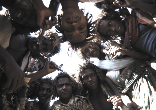 Afar tribe warriors, Assaita, Afar regional state, Ethiopia