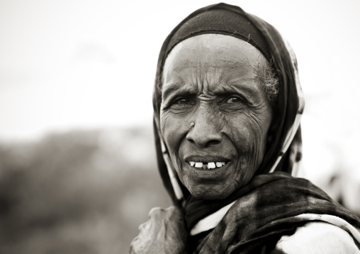 Senior Woman Portrait Omo Valley Ethiopia